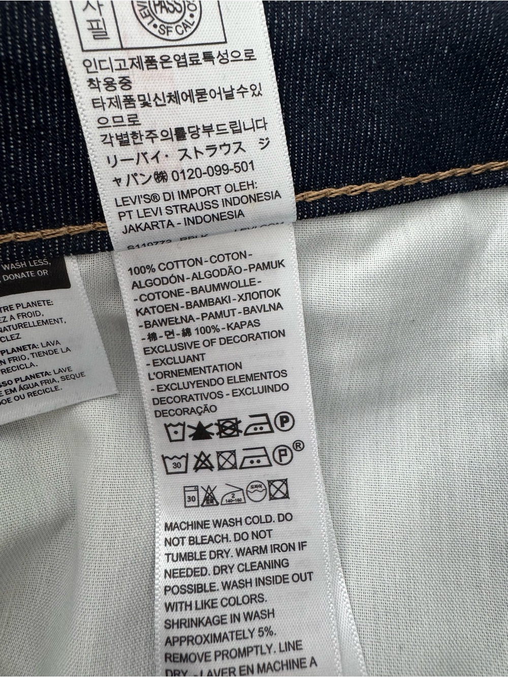 Levi's Baggy Dad Barrel Mainline Soft Rigid 100% Cotton Jeans 30x30 - Picture 12 of 12